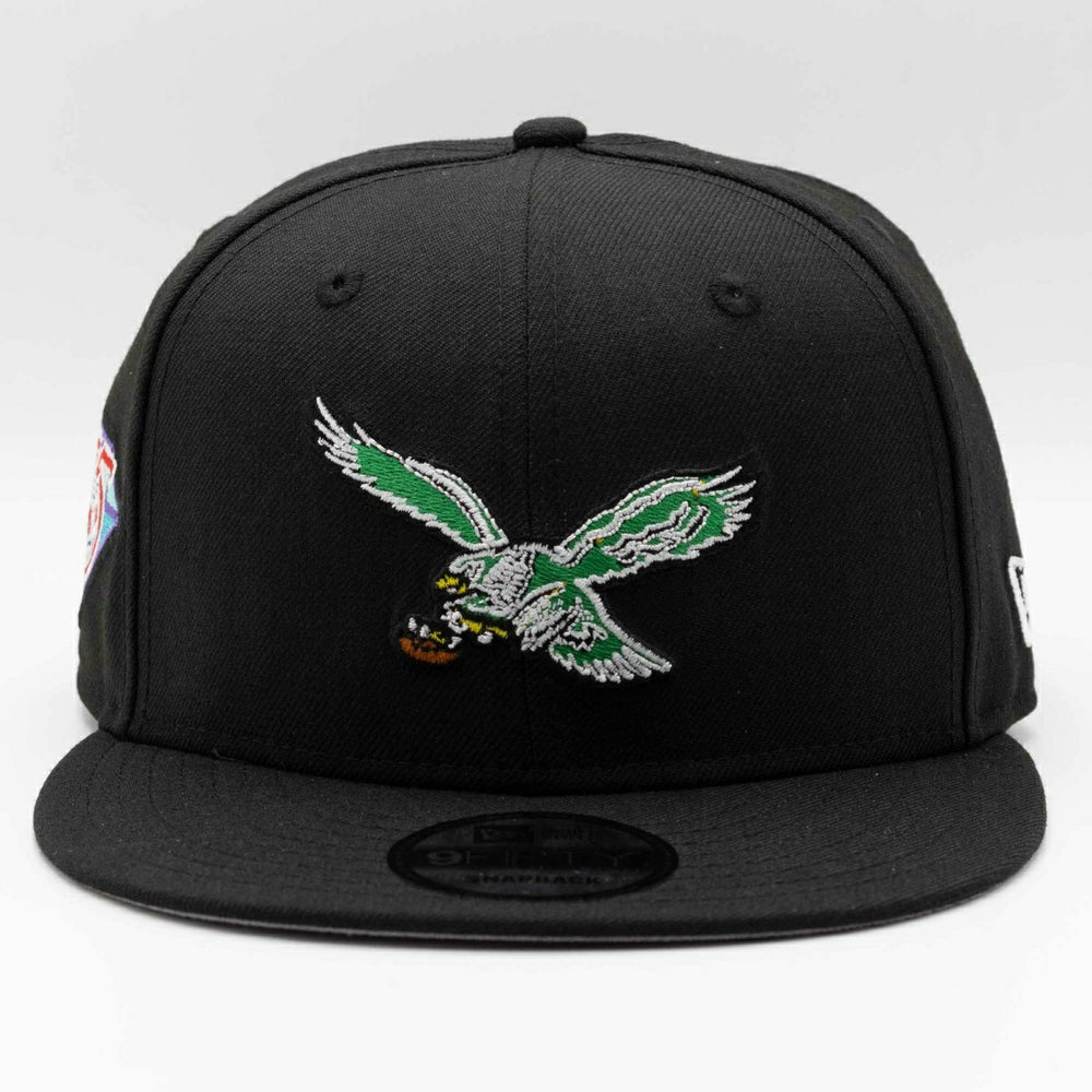 Philadelphia Eagels NFL 75th Anniversary New Era 9FIFTY Snapback NFL Cap Black Fashion