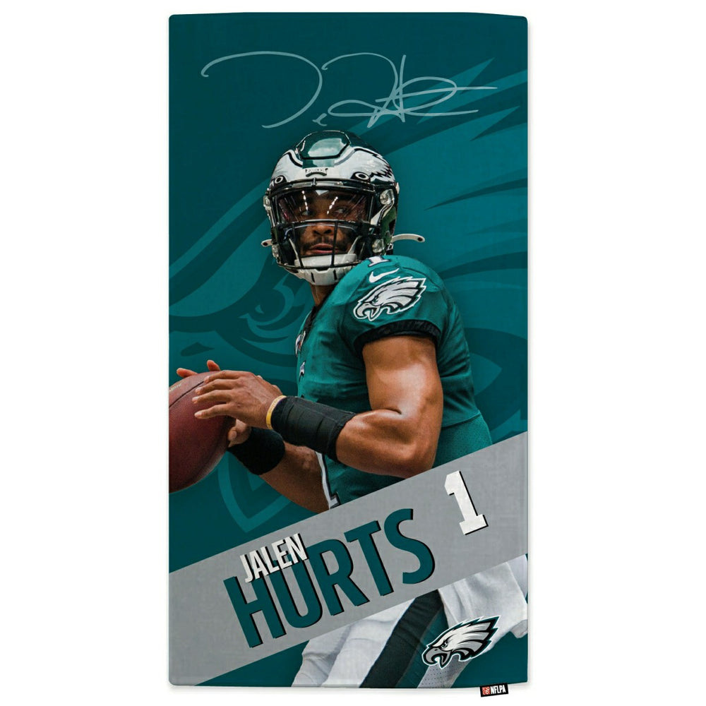 Jalen Hurts Philadelphia Eagles  NFL Beach Towel Taass sale