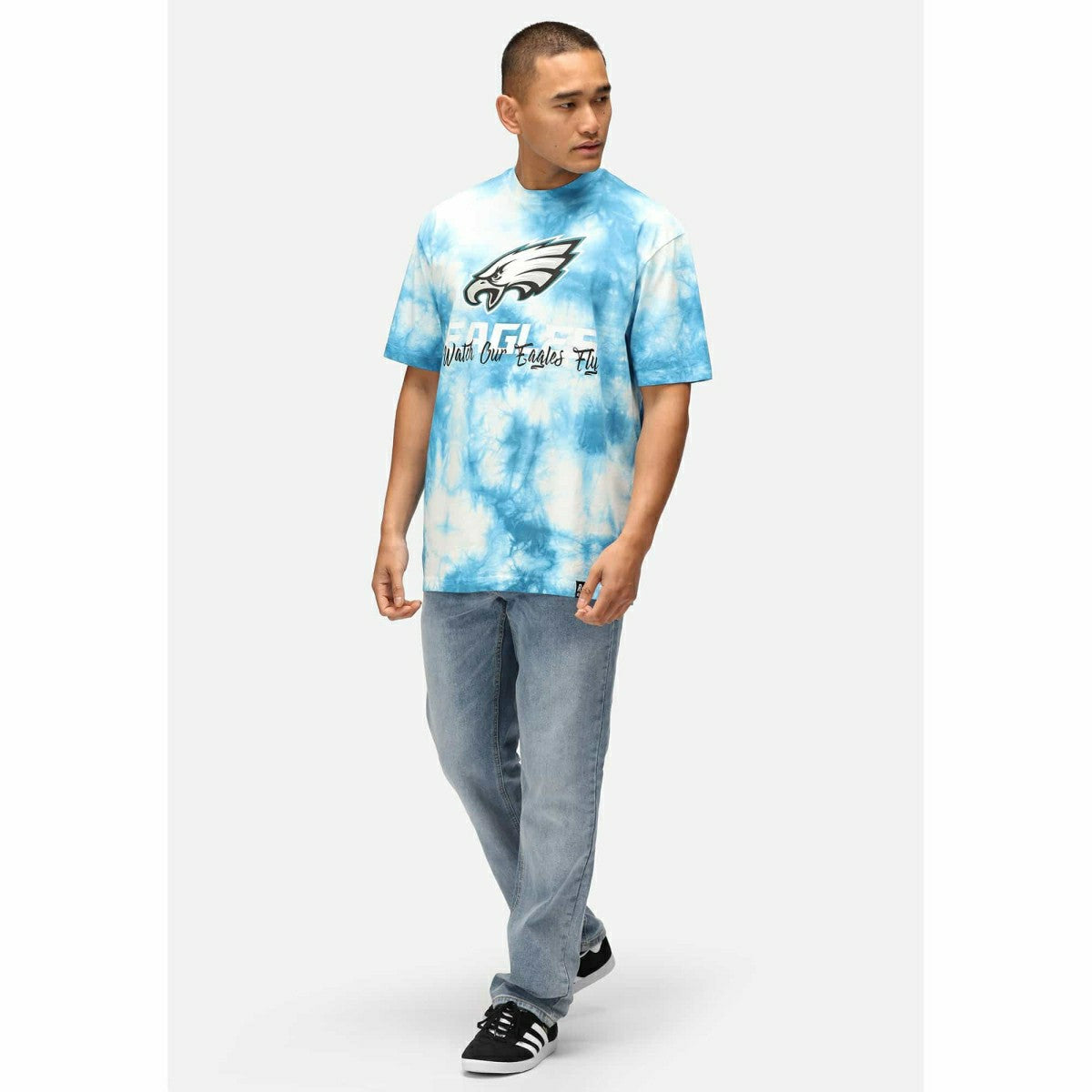 Philadelphia Eagles Tie-Dye Recovered Relaxed NFL T-Shirt Taass for sale