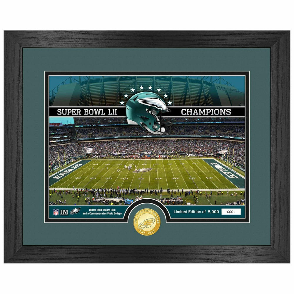 Philadelphia Eagles Team Stadium Bronze Coin Framed NFL Photo Taass sale