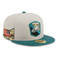 Philadelphia Eagles 2023 NFL Salute to Service New Era 59FIFTY Fitted Cap Taass sale