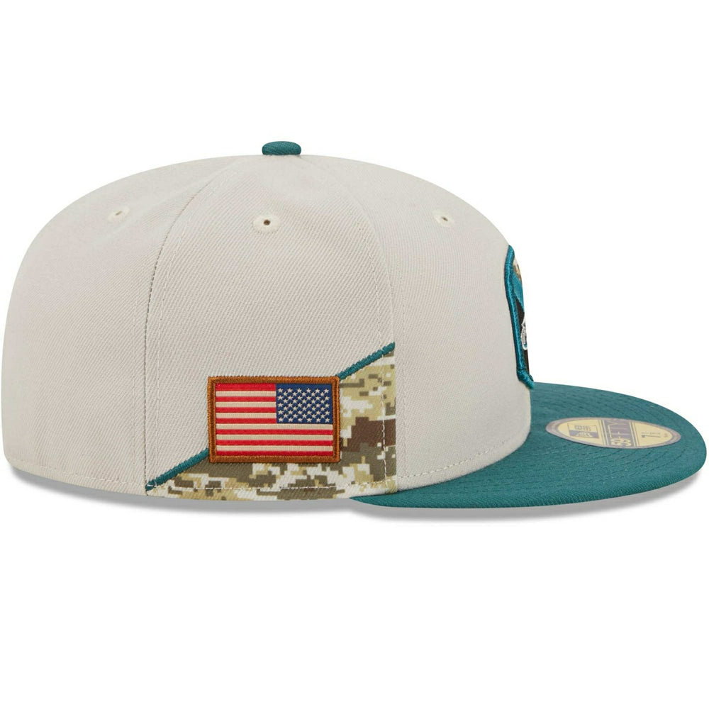 Philadelphia Eagles 2023 NFL Salute to Service New Era 59FIFTY Fitted Cap Taass sale