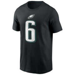 DeVonta Smith #6 Philadelphia Eagles Nike Player NFL T-Shirt Black Taass for sale