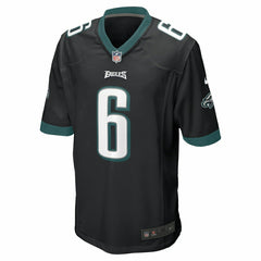 DeVonta Smith #6 Philadelphia Eagles Nike Game NFL Football Jersey Black Taass US