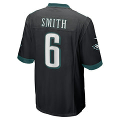 DeVonta Smith #6 Philadelphia Eagles Nike Game NFL Football Jersey Black Taass US