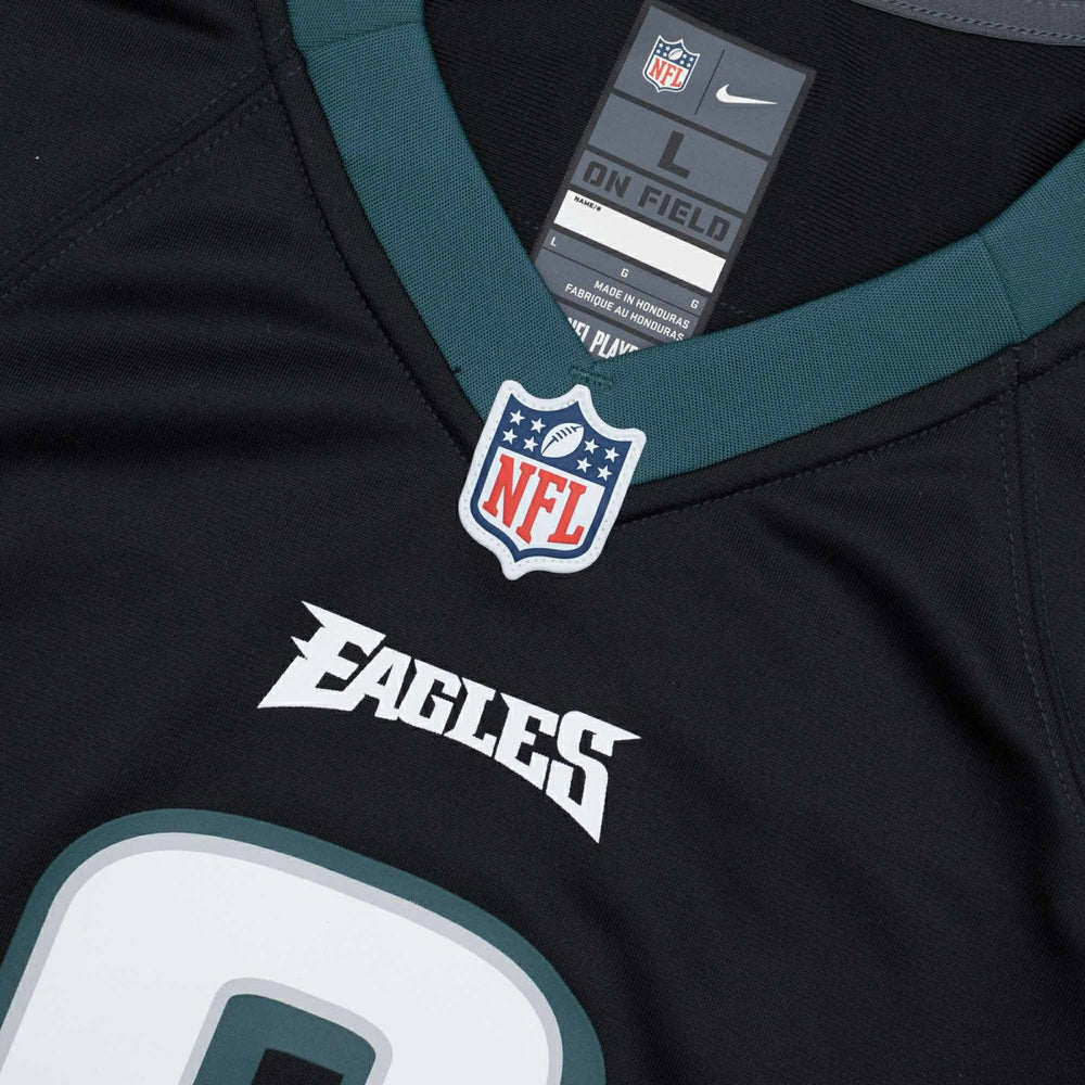 DeVonta Smith #6 Philadelphia Eagles Nike Game NFL Football Jersey Black Taass US
