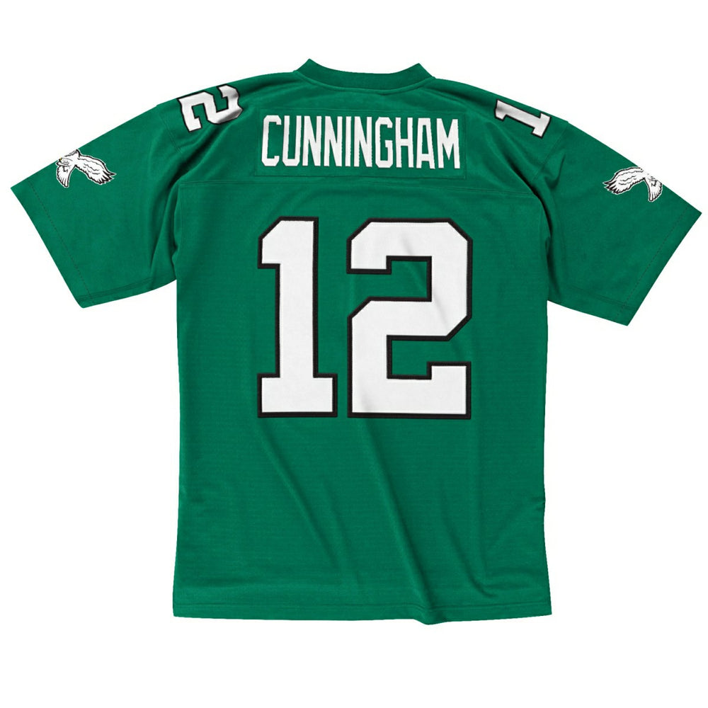 Randall Cunningham #12 Philadelphia Eagles 1990 Legacy Throwback NFL Jersey Green Taass for sale
