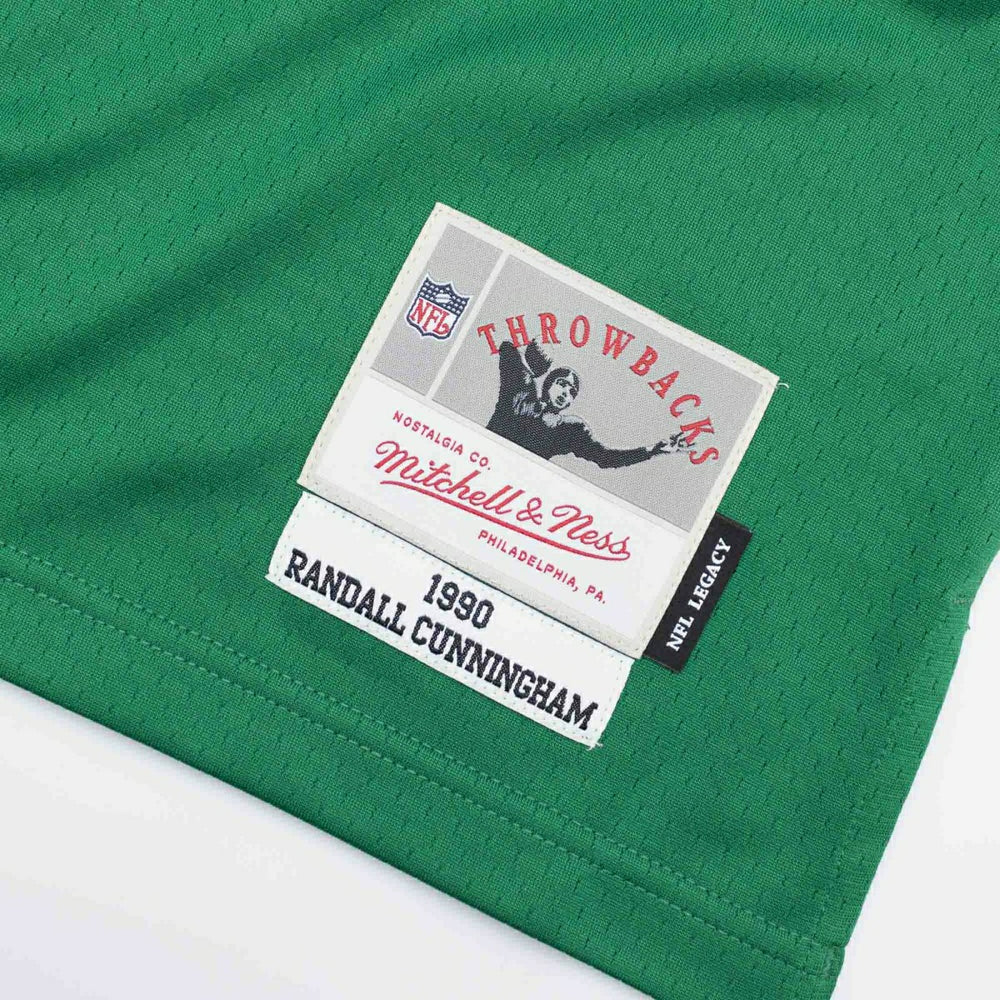 Randall Cunningham #12 Philadelphia Eagles 1990 Legacy Throwback NFL Jersey Green Taass for sale