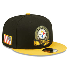 Pittsburgh Steelers 2022 NFL On-Field Salute to Service New Era 9FIFTY Snapback Cap Fashion