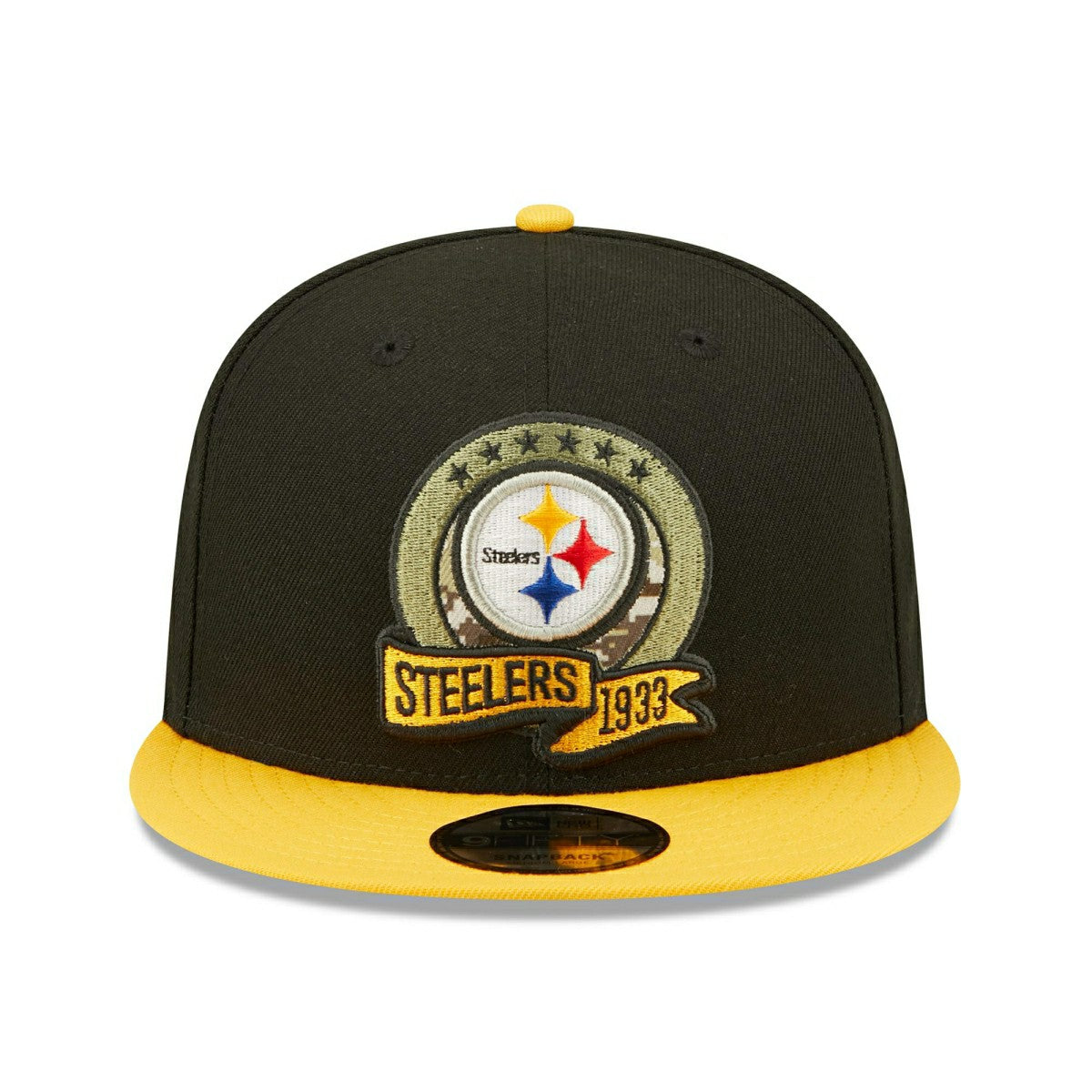 Pittsburgh Steelers 2022 NFL On-Field Salute to Service New Era 9FIFTY Snapback Cap Fashion