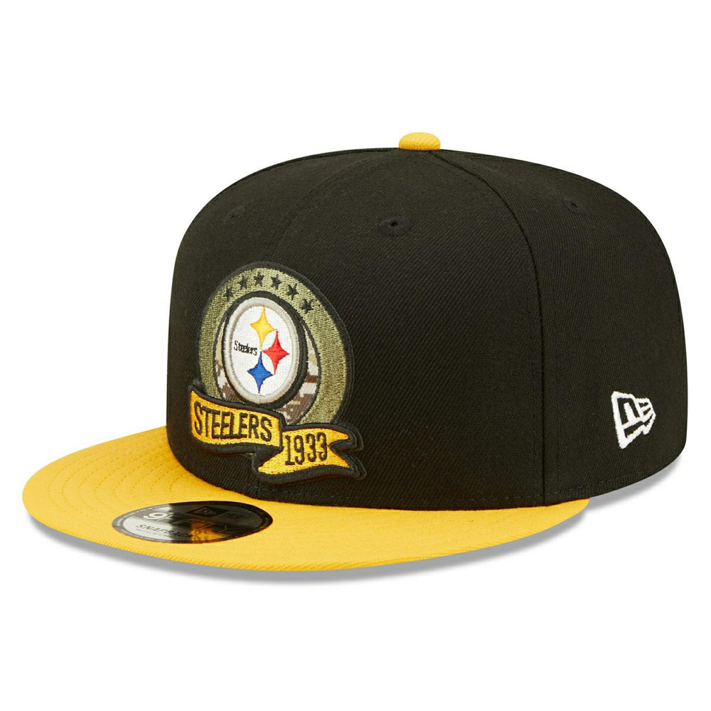 Pittsburgh Steelers 2022 NFL On-Field Salute to Service New Era 9FIFTY Snapback Cap Fashion