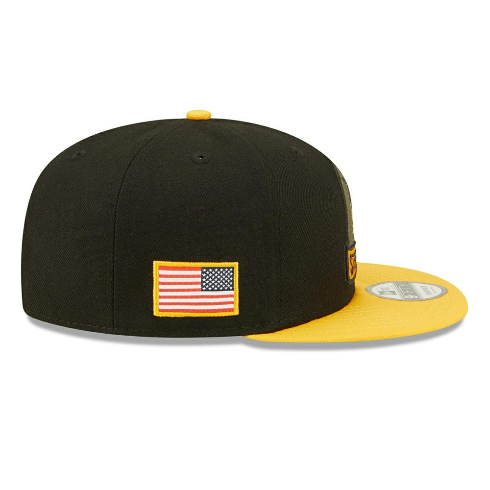 Pittsburgh Steelers 2022 NFL On-Field Salute to Service New Era 9FIFTY Snapback Cap Fashion
