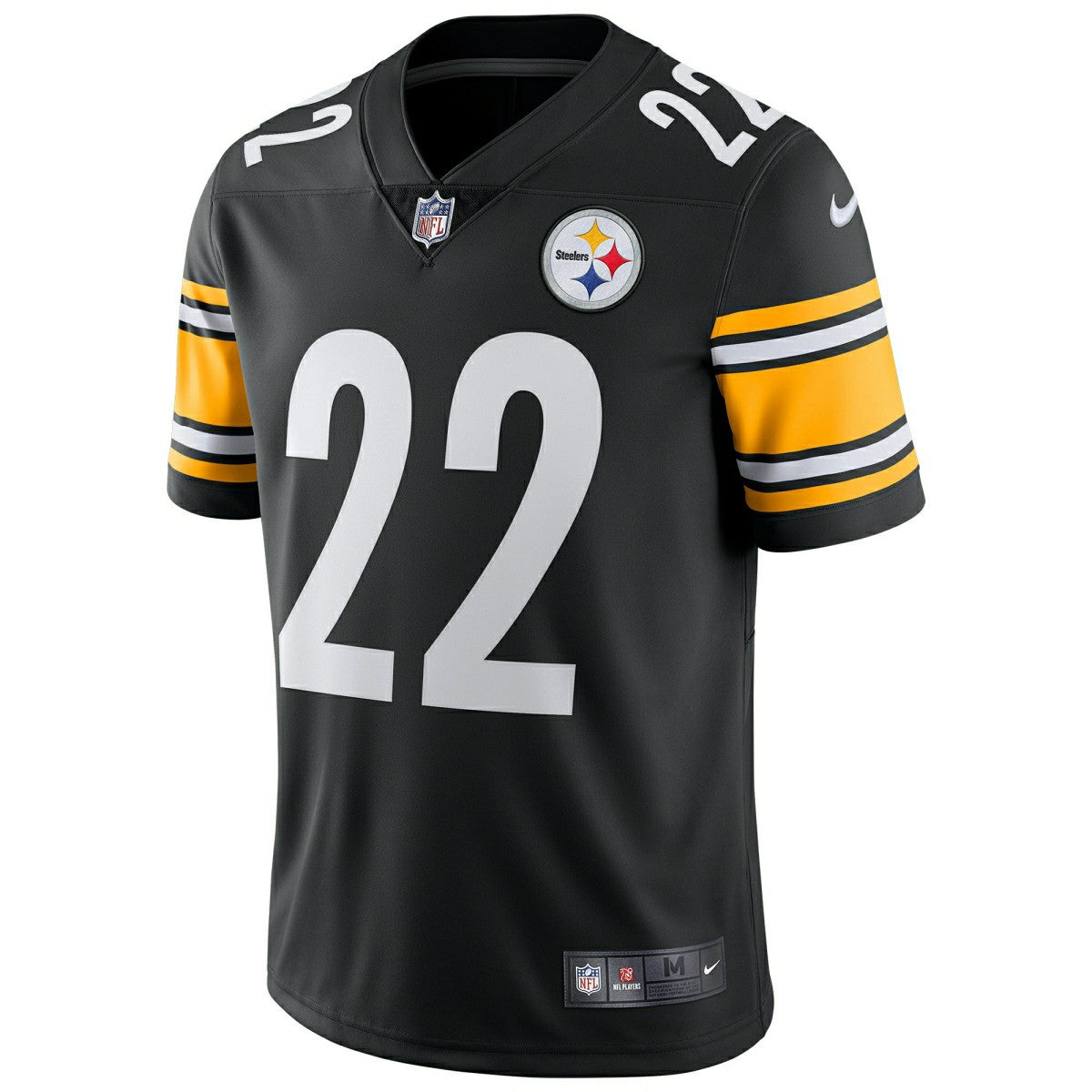 Najee Harris #22 Pittsburgh Steelers Nike Vapor Limited NFL Jersey Black Taass for sale