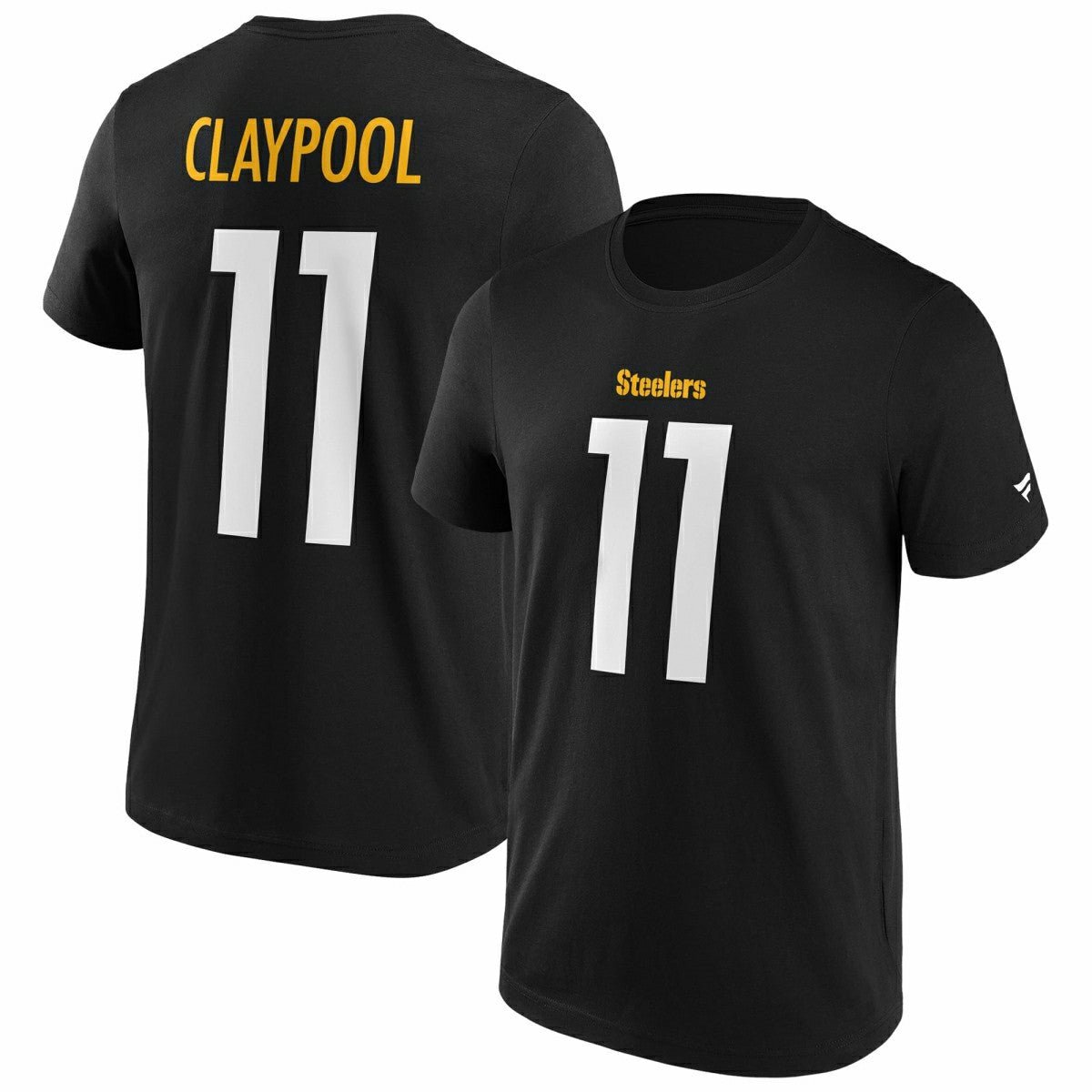 Chase Claypool #11 Pittsburgh Steelers Iconic Player NFL T-Shirt Schwarz Taass sale