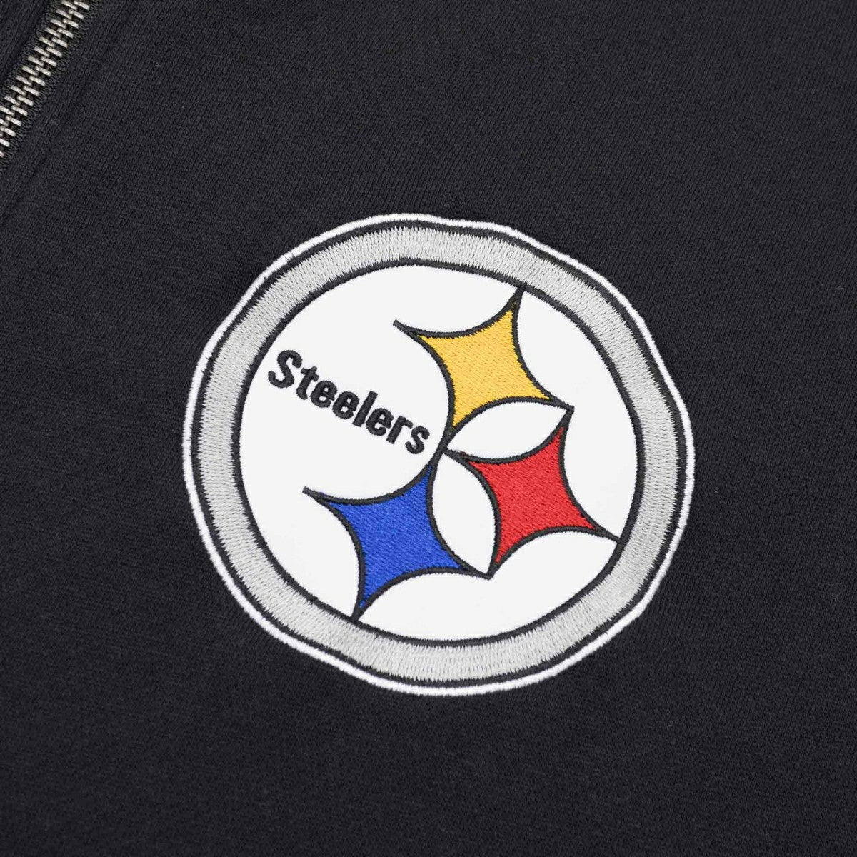 Pittsburgh Steelers Mitchell & Ness NFL Full Zip Fleece Hoodie Fashion