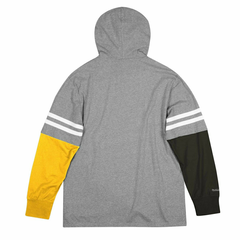 Pittsburgh Steelers Color Blocked Mitchell & Ness Lightweight NFL Hoodie Taass sale