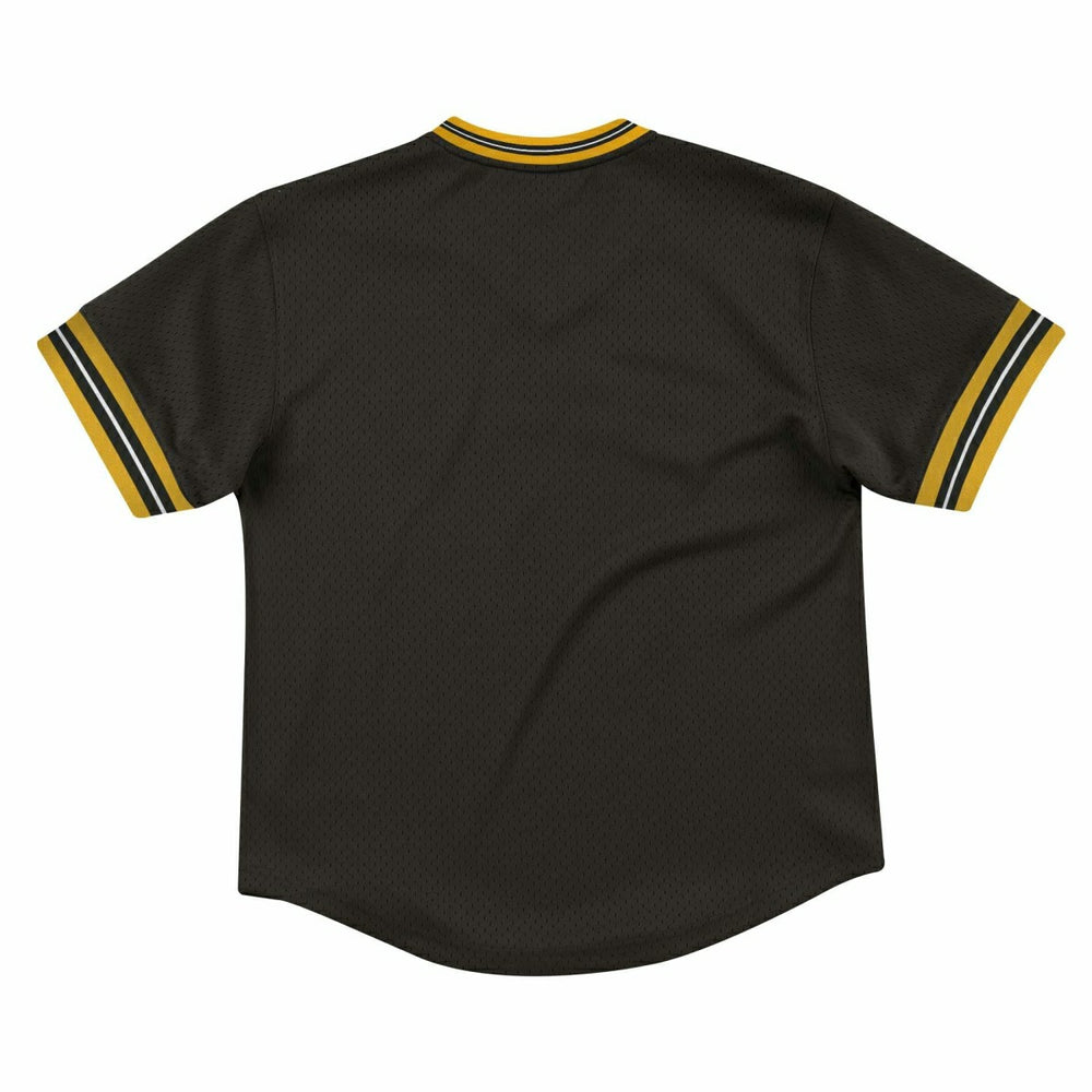 Pittsburgh Steelers Unbeaten Mitchell & Ness NFL V-Neck Mesh Shirt Black Taass for sale