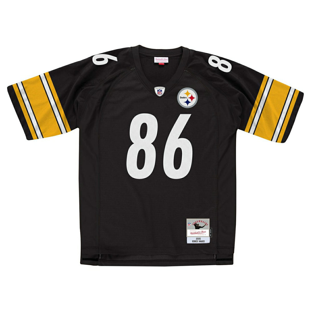 Hines Ward #86 Pittsburgh Steelers 2005 Mitchell & Ness Throwback NFL Jersey Black Lifestyle