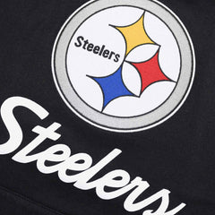 Pittsburgh Steelers Mitchell & Ness Cut Sleeves Fleece Short Sleeve NFL Hoodie Taass for sale