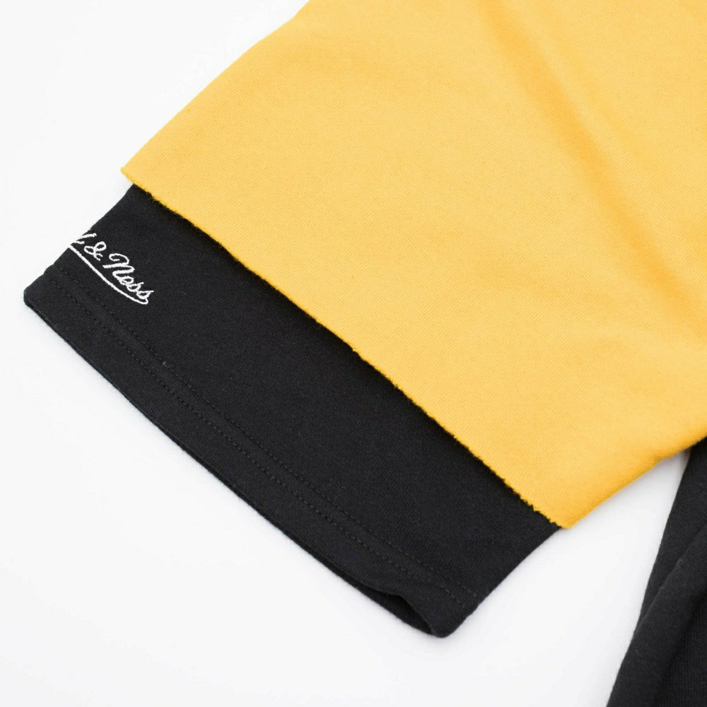 Pittsburgh Steelers Mitchell & Ness Cut Sleeves Fleece Short Sleeve NFL Hoodie Taass for sale