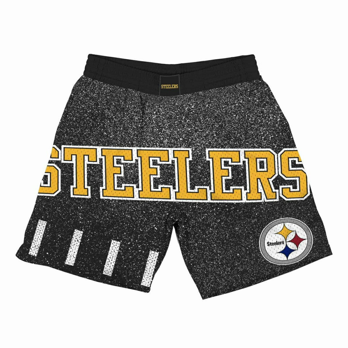 Pittsburgh Steelers Jumbotron Throwback Mitchell & Ness NFL Shorts Black Fashion