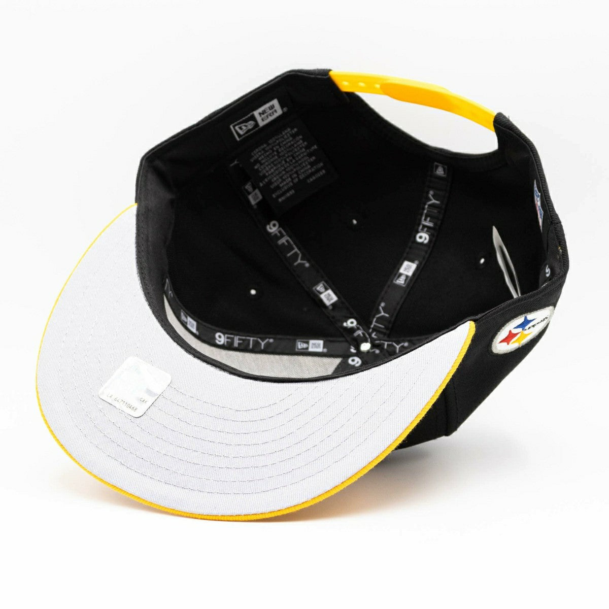Pittsburgh Steelers 2-Tone Throwback Script New Era 9FIFTY NFL Snapback Cap Taass sale