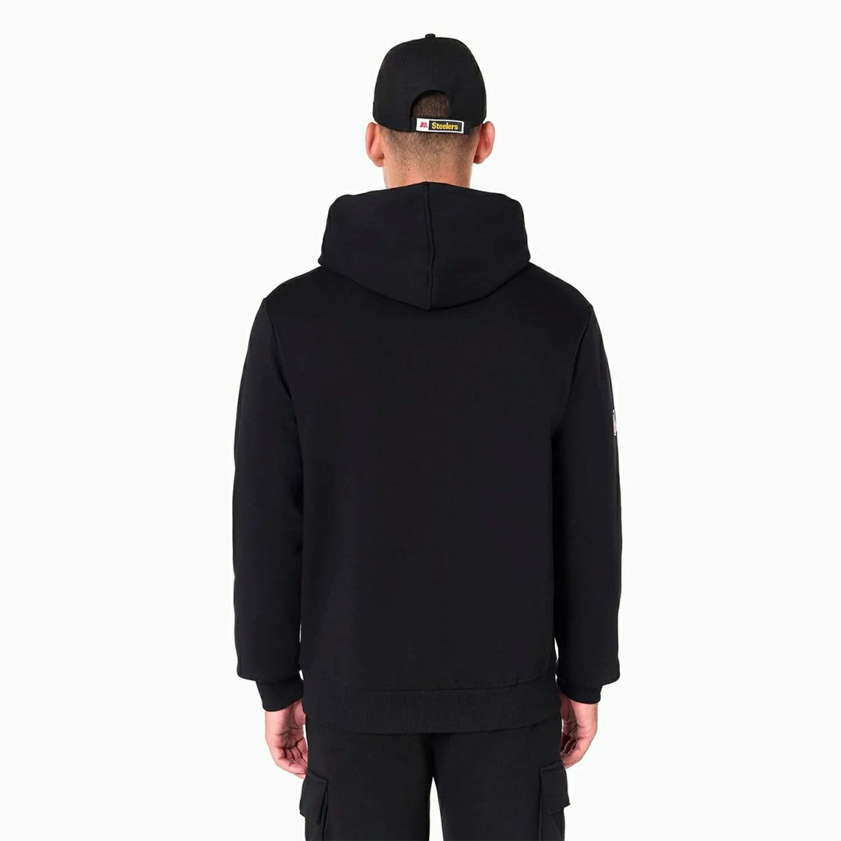 Pittsburgh Steelers Logo Hoodie NFL Sweatshirt Black Lifestyle