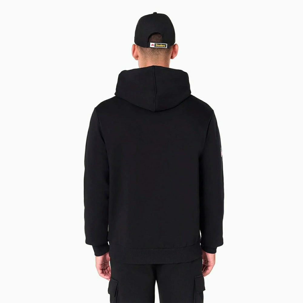 Pittsburgh Steelers Logo Hoodie NFL Sweatshirt Black Lifestyle