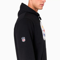 Pittsburgh Steelers Logo Hoodie NFL Sweatshirt Black Lifestyle