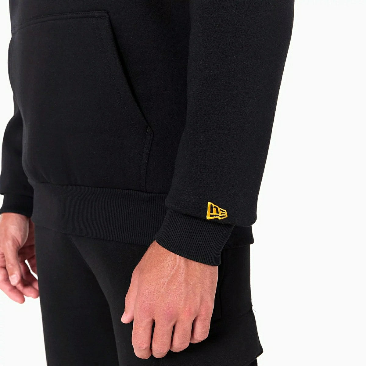 Pittsburgh Steelers Logo Hoodie NFL Sweatshirt Black Lifestyle