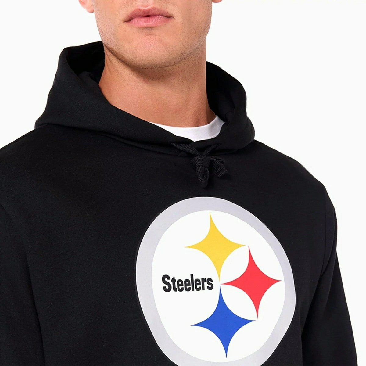 Pittsburgh Steelers Logo Hoodie NFL Sweatshirt Black Lifestyle