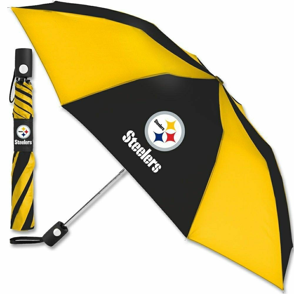 Pittsburgh Steelers Auto Folding NFL Umbrella Taass sale