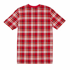 San Francisco 49ers Plaid 2024 New Era 3rd Down NFL T-Shirt Red Classic