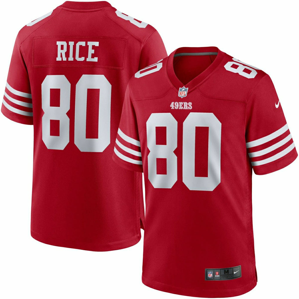 Jerry Rice #80 San Francisco 49ers Nike Game NFL Jersey Red Fashion