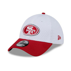 San Francisco 49ers 2024 NFL Training Camp New Era 39THIRTY Flex Cap White Taass sale