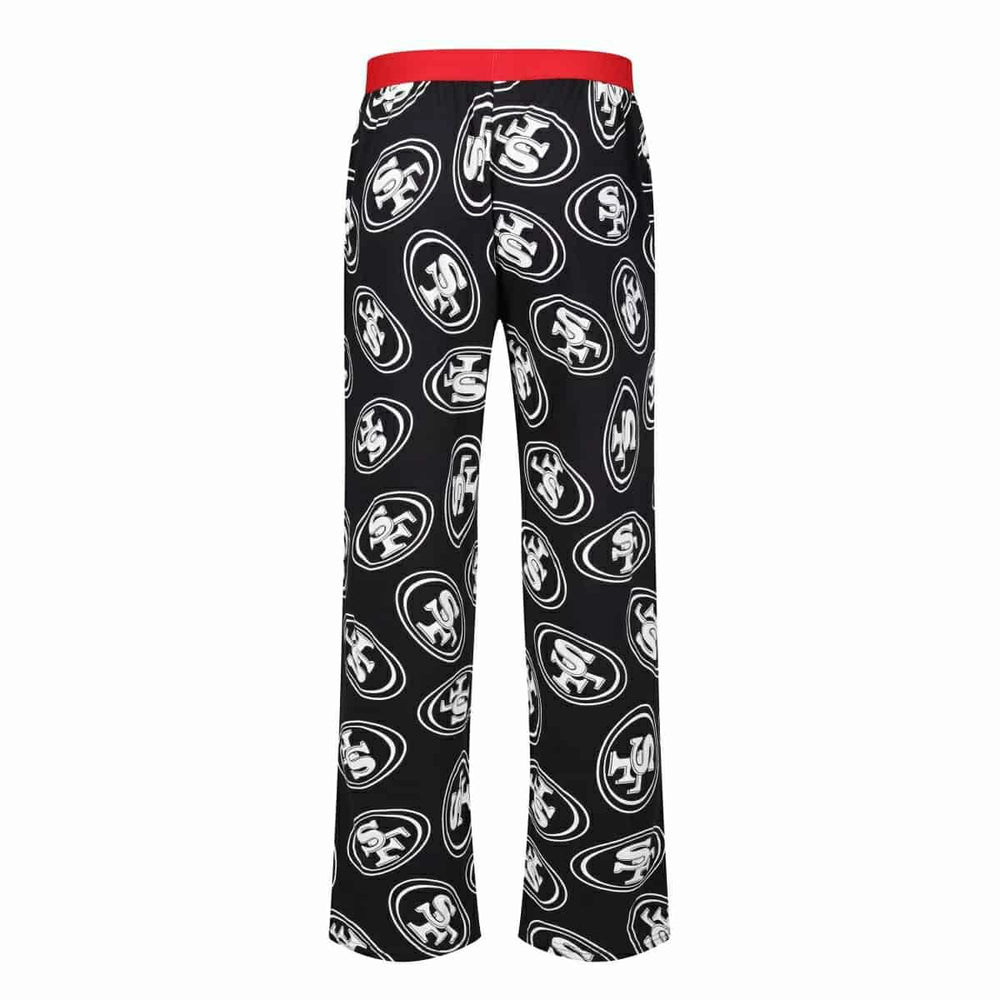 San Francisco 49ers Outline Recovered NFL Lounge Pants Black Lifestyle