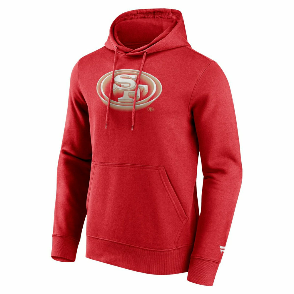 San Francisco 49ers Chrome Logo NFL Hoodie Red Taass for sale