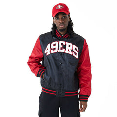San Francisco 49ers Satin New Era NFL Bomber Jacket Taass US