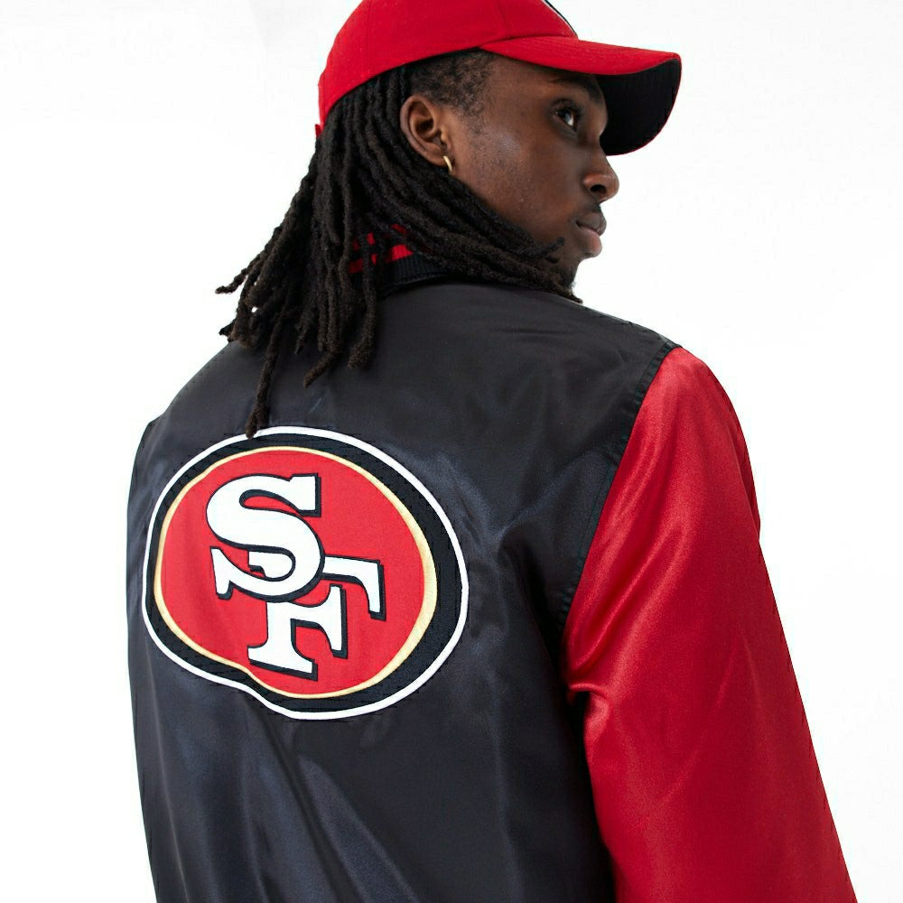 San Francisco 49ers Satin New Era NFL Bomber Jacket Taass US