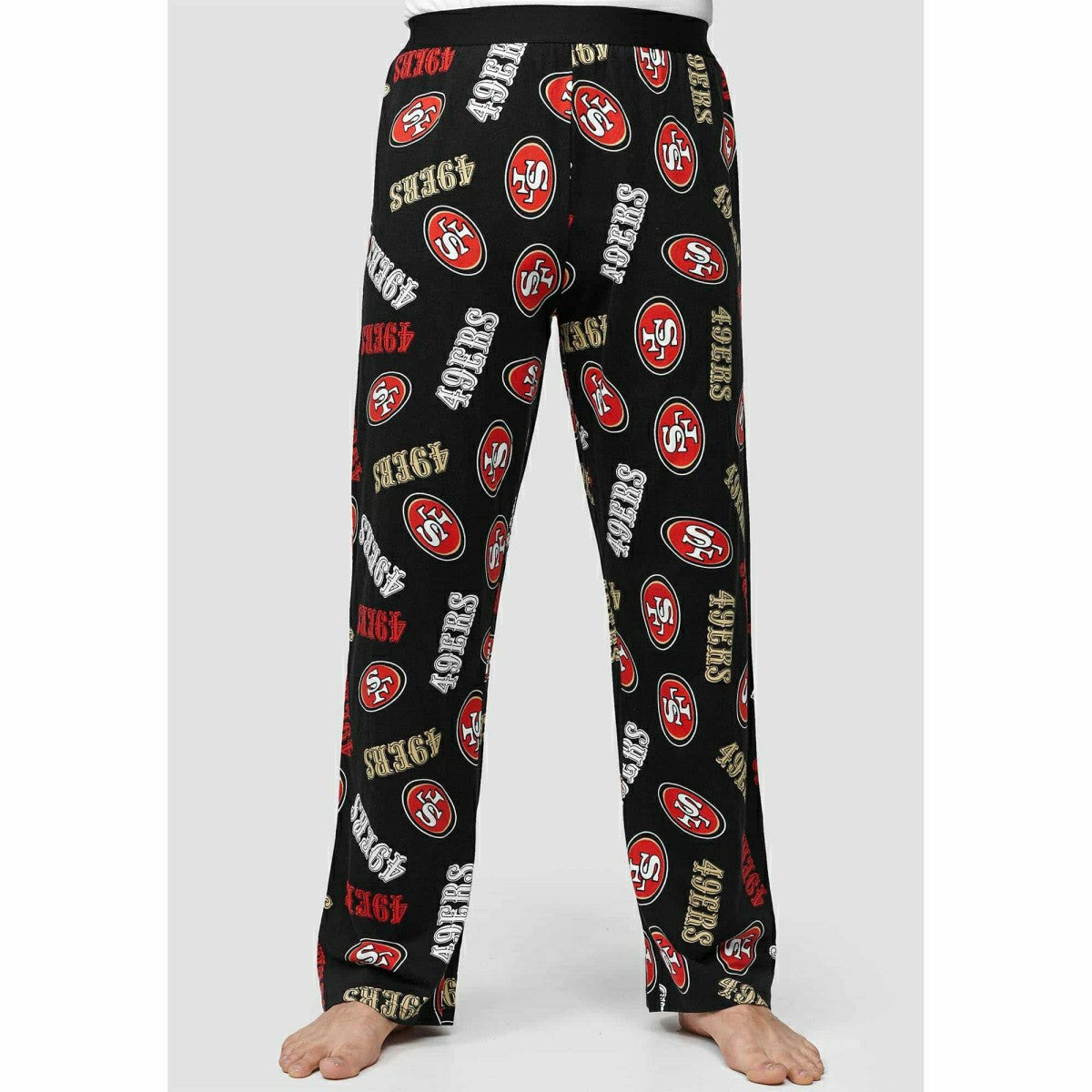 San Francisco 49ers Recovered NFL Lounge Pants Black Taass sale