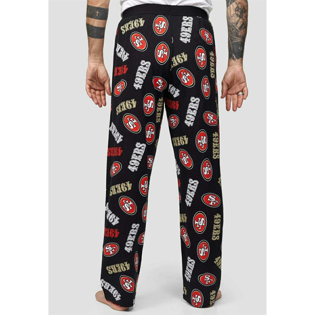 San Francisco 49ers Recovered NFL Lounge Pants Black Taass sale
