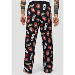 San Francisco 49ers Recovered NFL Lounge Pants Black Taass sale
