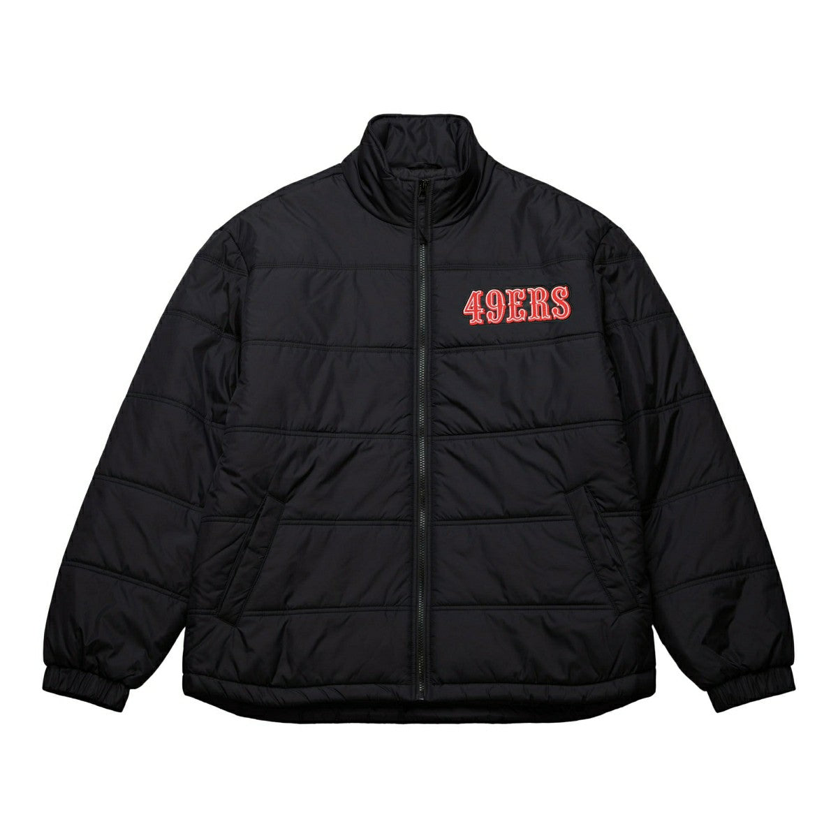 San Francisco 49ers Mitchell & Ness In The Clutch Puffer NFL Jacket Black Taass US