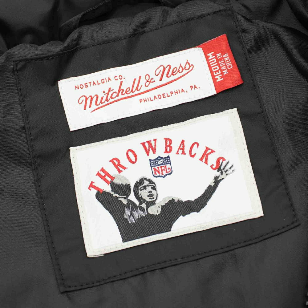 San Francisco 49ers Mitchell & Ness In The Clutch Puffer NFL Jacket Black Taass US