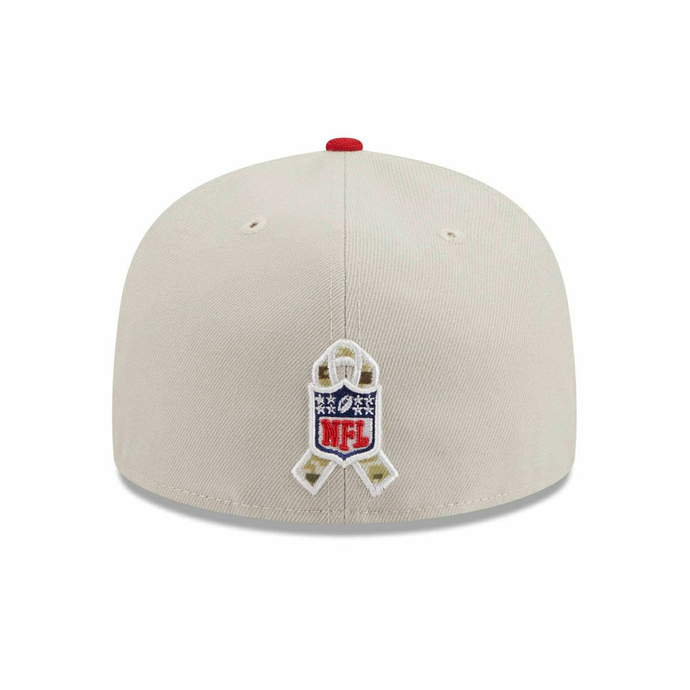 San Francisco 49ers 2023 NFL Salute to Service New Era 59FIFTY Fitted Cap Taass sale