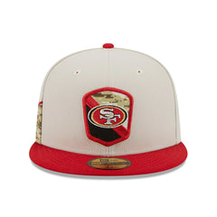 San Francisco 49ers 2023 NFL Salute to Service New Era 59FIFTY Fitted Cap Taass sale