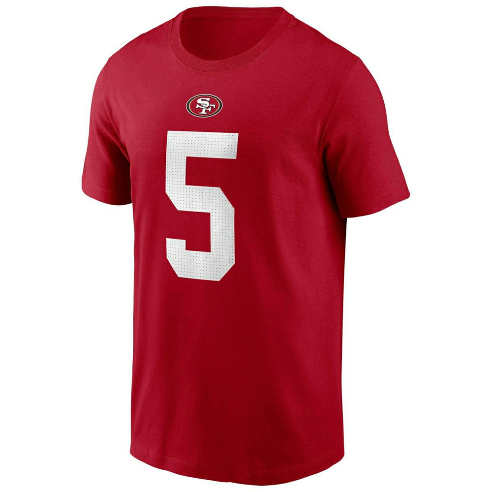 Trey Lance #5 San Francisco 49ers Nike Player NFL T-Shirt Red Classic