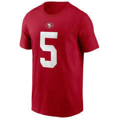 Trey Lance #5 San Francisco 49ers Nike Player NFL T-Shirt Red Classic