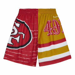 San Francisco 49ers Mitchell & Ness Jumbotron 3.0 NFL Shorts Fashion