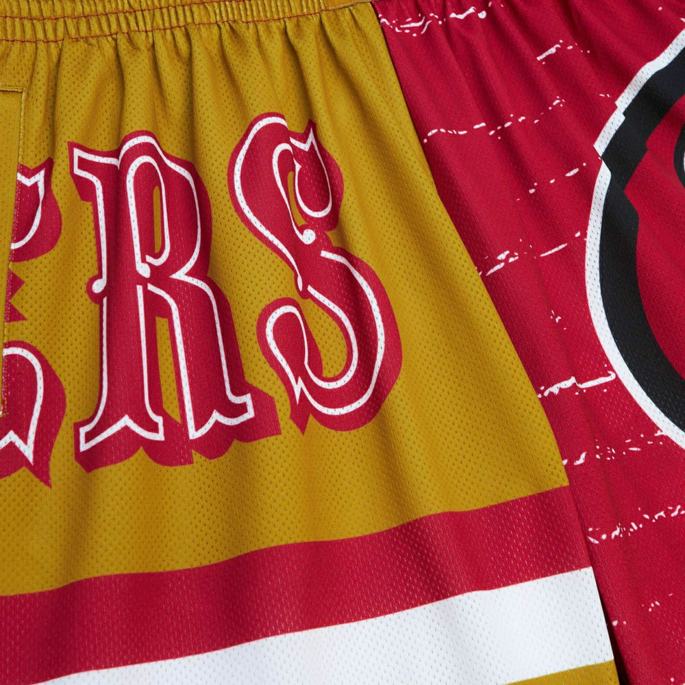 San Francisco 49ers Mitchell & Ness Jumbotron 3.0 NFL Shorts Fashion